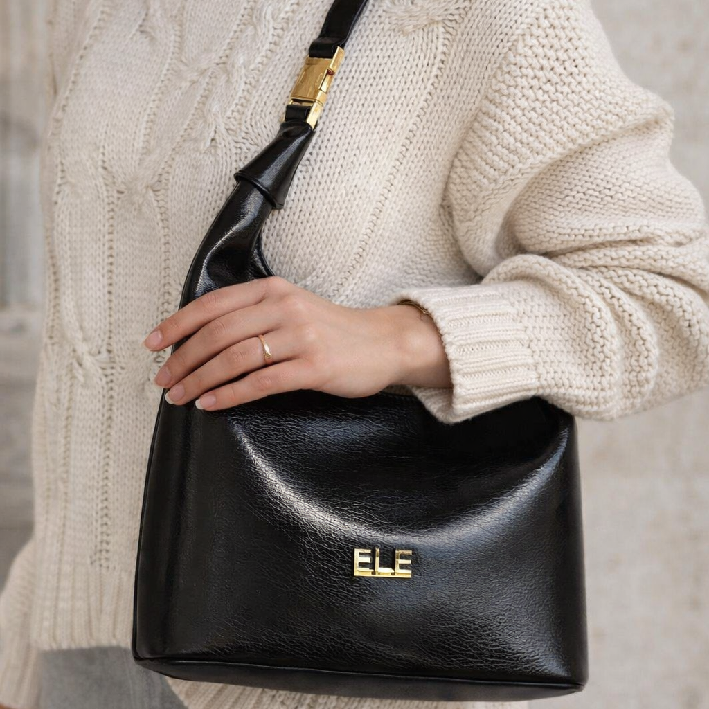 Ele Bag - Black leather