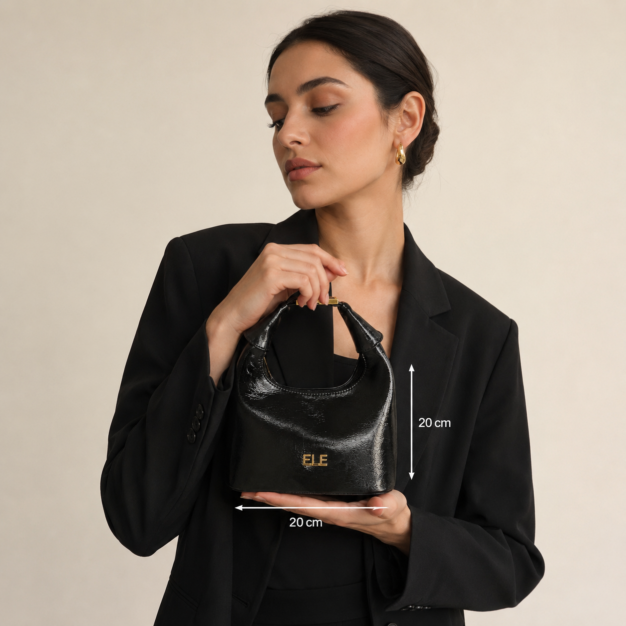 Ele Bag - Black leather