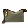 Suede Whisper Shoulder Bag - Olive